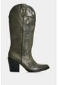 Botas De Cuero Bordado Para Mujer Elia Botas De Cuero Bordado Para Mujer Elia Verde 39 VÉLEZ de Vélez