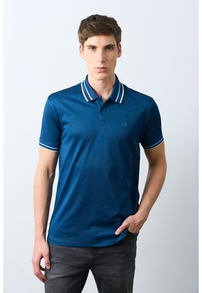 Polo Manga Corta Para Hombre Luzia Polo Manga Corta Para Hombre Luzia Azul Oscuro XXL VÉLEZ