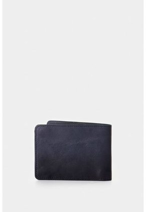 Billetera Oasis De Cuero Para Hombre Detalle Contraste Billetera Oasis De Cuero Para Hombre Detalle Contraste Azul Oscuro VÉLEZ