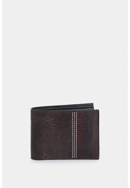 Billetera Stitch De Cuero Costuras Decorativas Cafe Billetera Stitch De Cuero Costuras Decorativas Cafe VÉLEZ