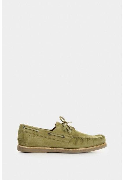 Mocasines En Cuero Para Hombre Boat Mocasines En Cuero Para Hombre Boat Verde 45 VÉLEZ