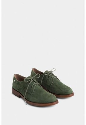 Zapato De Cordón Alba En Cuero Gamuza Para Mujer Silueta Oxford Zapato De Cordón Alba En Cuero Gamuza Para Mujer Silueta Oxford Verde 37 Vélez