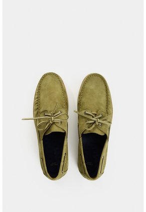 Mocasines En Cuero Para Hombre Boat Mocasines En Cuero Para Hombre Boat Verde 45 VÉLEZ
