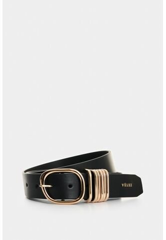 Cinturón Unifaz De Cuero Para Mujer Ruka Cinturón Unifaz De Cuero Para Mujer Ruka Negro M VÉLEZ Vélez