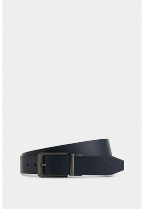 Cinturón Doble Faz Dobra De Cuero Para Hombre Vintage Cinturón Doble Faz Dobra De Cuero Para Hombre Vintage Azul Oscuro 30 VÉLEZ