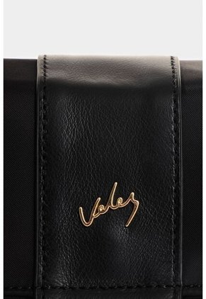 Manos Libres En Lona Y Cuero Para Mujer Nova Manos Libres En Lona Y Cuero Para Mujer Nova Negro VÉLEZ