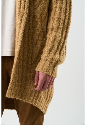 Cardigan Acanalado Para Hombre Selva Cardigan Acanalado Para Hombre Selva Miel L VÉLEZ