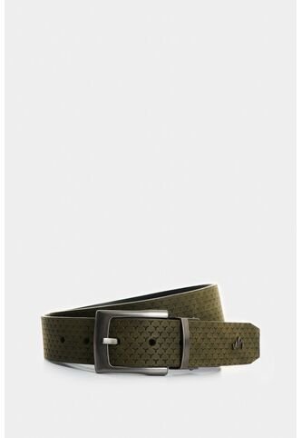 Cinturón Doble Faz De Cuero Para Hombre Gael Cinturón Doble Faz De Cuero Para Hombre Gael Verde 36 VÉLEZ Vélez