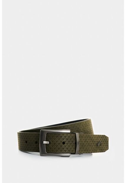 Cinturón Doble Faz De Cuero Para Hombre Gael Cinturón Doble Faz De Cuero Para Hombre Gael Verde 36 VÉLEZ