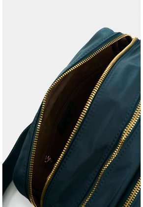 Manos Libres En Lona Y Cuero Para Mujer Square Manos Libres En Lona Y Cuero Para Mujer Square Agua Marina VÉLEZ