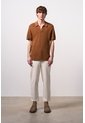 Polo Manga Corta Tejida Para Hombre Dunas Polo Manga Corta Tejida Para Hombre Dunas Miel XL VÉLEZ de Vélez