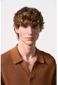 Polo Manga Corta Tejida Para Hombre Dunas Polo Manga Corta Tejida Para Hombre Dunas Miel XL VÉLEZ de Vélez