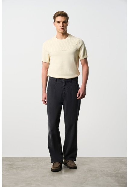 Pantalón Semi Holgado Para Hombre Ivy Pantalón Semi Holgado Para Hombre Ivy Gris Pistola 36 VÉLEZ
