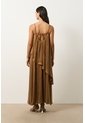 Vestido Loa Maxi Con Efecto Satinado Para Mujer Vestido Loa Maxi Con Efecto Satinado Para Mujer Miel 10 VÉLEZ de Vélez