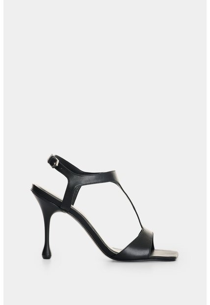 Sandalia Tacón En Cuero Para Mujer Encore 2.0 Sandalia Tacón En Cuero Para Mujer Encore 2.0 Negro 38 VÉLEZ