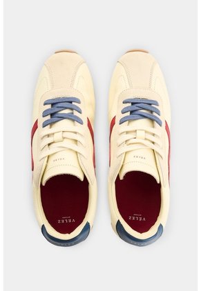 Tenis En Cuero Para Mujer Blooms Tenis En Cuero Para Mujer Blooms Crema 37 VÉLEZ