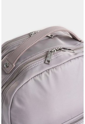 Morral Púrpura De Lona Para Mujer Manija Cuero Morral Púrpura De Lona Para Mujer Manija Cuero Gris Vélez