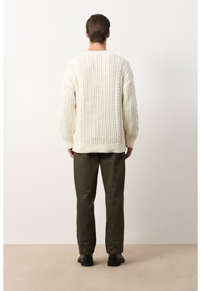 Sweater Tejido Para Hombre Raices Sweater Tejido Para Hombre Raices Crema XS VÉLEZ