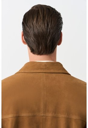 Chaqueta Bomber En Cuero Para Hombre Bruma Chaqueta Bomber En Cuero Para Hombre Bruma Miel L VÉLEZ