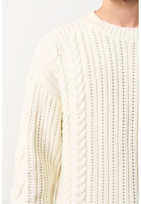 Sweater Tejido Para Hombre Raices Sweater Tejido Para Hombre Raices Crema XS VÉLEZ