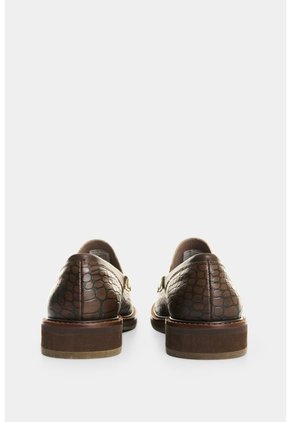Mocasines En Cuero Croco Para Mujer Mocasines En Cuero Croco Para Mujer Cafe 37 VÉLEZ
