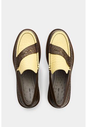 Mocasines En Cuero Croco Para Mujer Mocasines En Cuero Croco Para Mujer Cafe 37 VÉLEZ