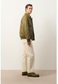 Chaqueta Aviador De Cuero Para Hombre Nila Chaqueta Aviador De Cuero Para Hombre Nila Verde Oliva M VÉLEZ de Vélez