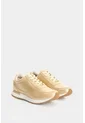 Tenis De Cuero Con Detalle Grabado Para Mujer Tropical 2 Tenis De Cuero Con Detalle Grabado Para Mujer Tropical 2 Dorado 41 VÉLEZ de Vélez