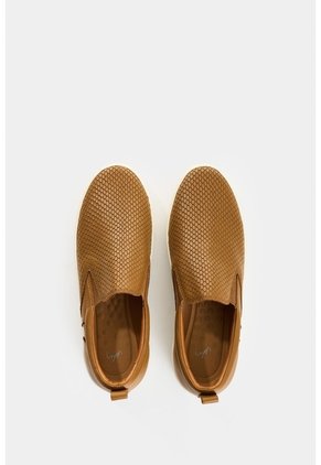 Mocasines En Cuero Grabado Para Mujer Gael Mocasines En Cuero Grabado Para Mujer Gael Miel 37 VÉLEZ