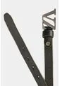 Cinturón Unifaz Monograma De Cuero Para Mujer Chapa VZ Cinturón Unifaz Monograma De Cuero Para Mujer Chapa VZ Negro S VÉLEZ de Vélez