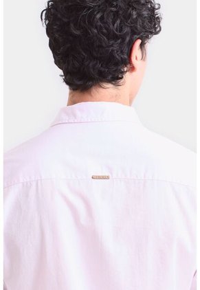 Camisa Manga Larga Popelina Para Hombre Cuello Camisero Clásico Camisa Manga Larga Popelina Para Hombre Cuello Camisero Clásico Rosado L VÉLEZ