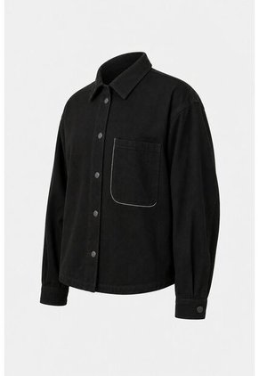 Chqueta Tahua En Denim Para Mujer Oversized Chqueta Tahua En Denim Para Mujer Oversized Negro XL VÉLEZ