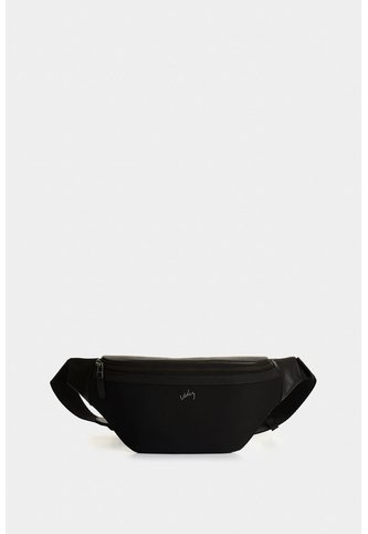 Riñonera En Lona Y Cuero Para Hombre Sira Riñonera En Lona Y Cuero Para Hombre Sira Negro VÉLEZ Vélez