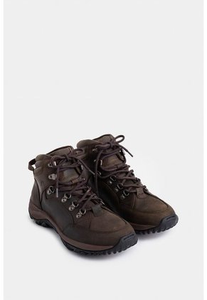 Botas Camper Outdoor De Cuero Para Hombre Repelente A Salpicaduras De Agua Cafe