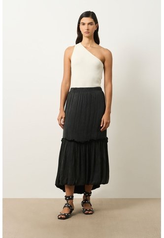 Falda Larga Wayra Para Mujer Balloon Falda Larga Wayra Para Mujer Balloon Negro 14 VÉLEZ Vélez