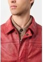 Chaqueta Bomber En Cuero Envejecido Para Hombre Chaqueta Bomber En Cuero Envejecido Para Hombre Rojo XS VÉLEZ de Vélez