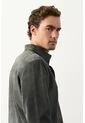 Camisa Manga Larga Para Hombre Gamuza Camisa Manga Larga Para Hombre Gamuza Gris Pistola L VÉLEZ de Vélez