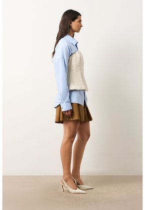 Top Strapless En Denim Para Mujer Lumbre Top Strapless En Denim Para Mujer Lumbre Crema XS VÉLEZ