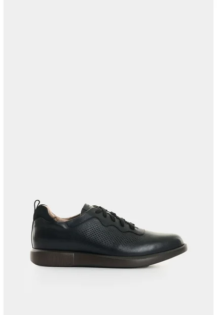 Zapato De Cordón En Cuero Envejecido Para Hombre Nacar 2.0 Zapato De Cordón En Cuero Envejecido Para Hombre Nacar 2.0 Negro 38 VÉLEZ