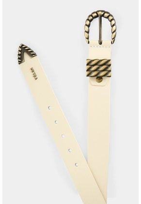 Cinturón Unifaz En Cuero Para Mujer Tikal Cinturón Unifaz En Cuero Para Mujer Tikal Crema S VÉLEZ