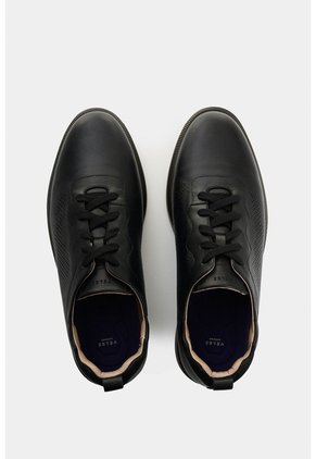 Zapato De Cordón En Cuero Envejecido Para Hombre Nacar 2.0 Zapato De Cordón En Cuero Envejecido Para Hombre Nacar 2.0 Negro 44 VÉLEZ