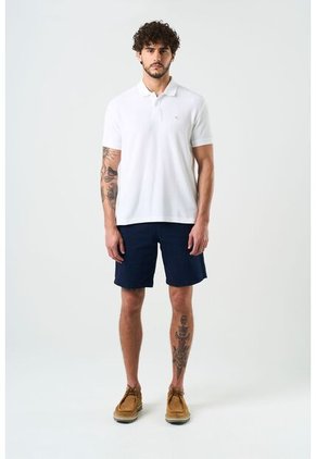 Polo Manga Corta Essential Para Hombre Textura Polo Manga Corta Essential Para Hombre Textura Blanco M VÉLEZ