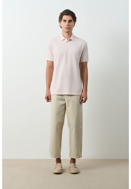 Polo Lucca Manga Corta Para Hombre Texturizada Polo Lucca Manga Corta Para Hombre Texturizada Rosado M VÉLEZ