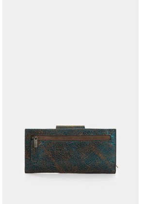 Billetera Porta Chequera De Cuero Folia Para Mujer Jade Billetera Porta Chequera De Cuero Folia Para Mujer Jade Azul Aguamarina VÉLEZ