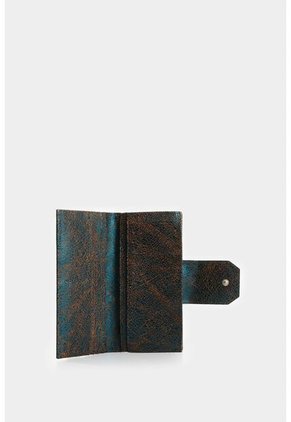 Billetera Porta Chequera De Cuero Folia Para Mujer Jade Billetera Porta Chequera De Cuero Folia Para Mujer Jade Azul Aguamarina VÉLEZ