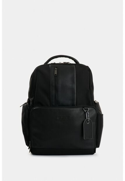 Morral Security De Lona Para Hombre Detalles En Cuero Morral Security De Lona Para Hombre Detalles En Cuero Negro VÉLEZ