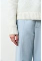 Sweater Tejido De Cuello Alto Para Mujer Nacarina Sweater Tejido De Cuello Alto Para Mujer Nacarina Crema M VÉLEZ de Vélez