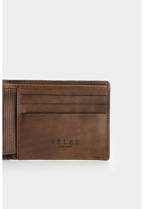 Billetera En Cuero Para Hombre Titus 2 Billetera En Cuero Para Hombre Titus 2 Cafe VÉLEZ