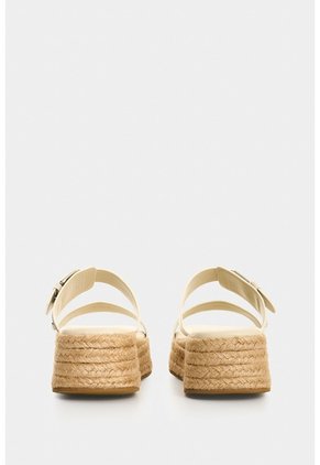 Sandalia Plataforma En Cuero Y Yute Para Mujer Ikal Sandalia Plataforma En Cuero Y Yute Para Mujer Ikal Arena 41 VÉLEZ