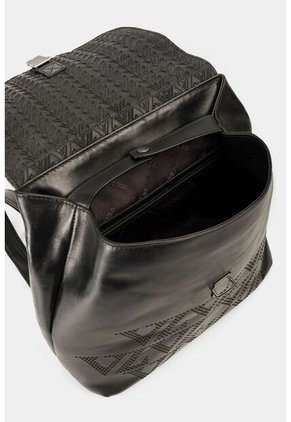 Morral Goji De Cuero Para Mujer Monograma VZ Morral Goji De Cuero Para Mujer Monograma VZ Negro Vélez